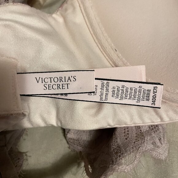 Body by Victoria Pink Lace Perfect Shape Lightly Lined Underwire Bra Size 34D - Picture 4 of 5